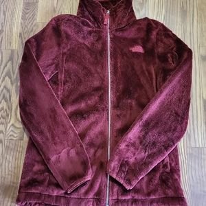 Medium Northface Burgundy Pullover Fleece